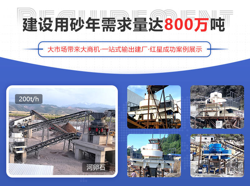 河卵石制砂項目成功案例，可提供參觀現場